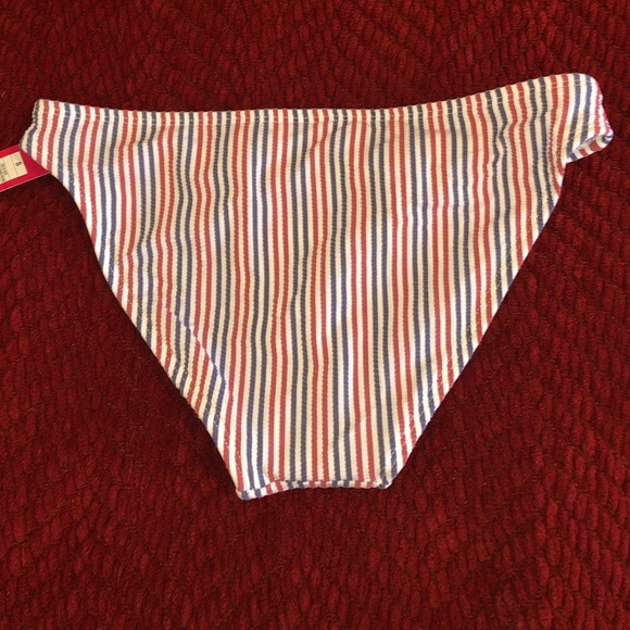 Xhilaration Red, White & Blue Swim Bottoms - Picture 2 of 3
